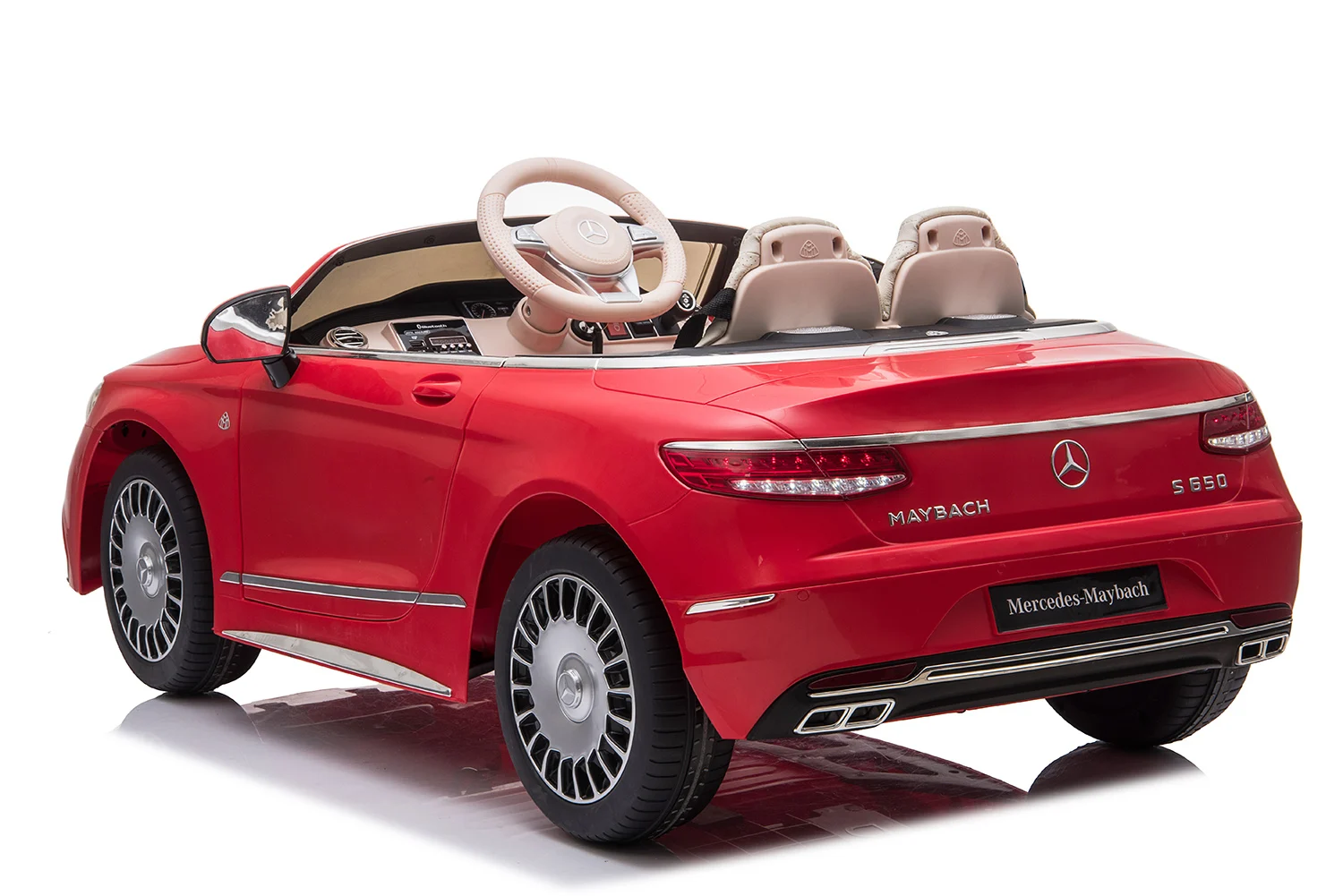 Licensed ride-on car for children Mercedes S650 MAYBACH, 90W, 12V, premium, red [19]