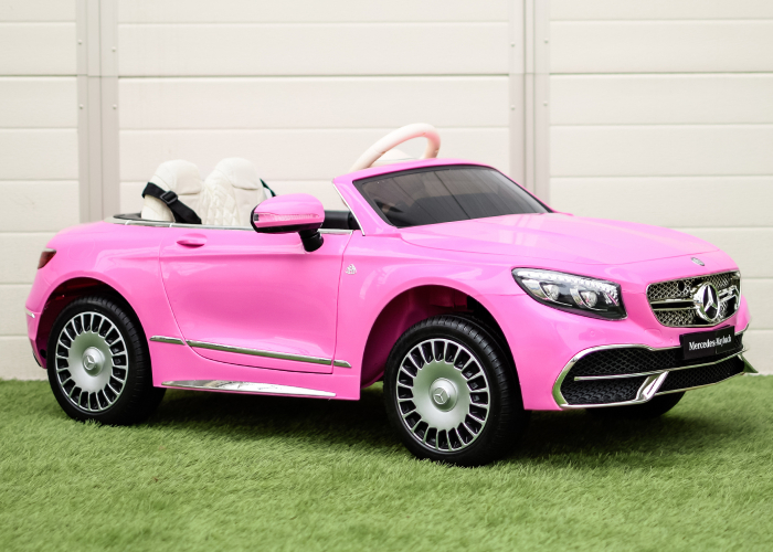 Licensed ride-on car for children Mercedes S650 MAYBACH, 90W, 12V, premium, pink [9]