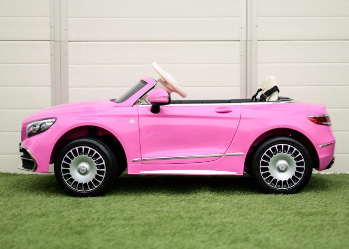 Licensed ride-on car for children Mercedes S650 MAYBACH, 90W, 12V, premium, pink [5]