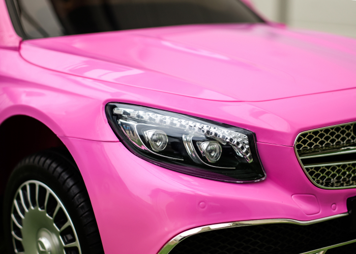 Licensed ride-on car for children Mercedes S650 MAYBACH, 90W, 12V, premium, pink [10]