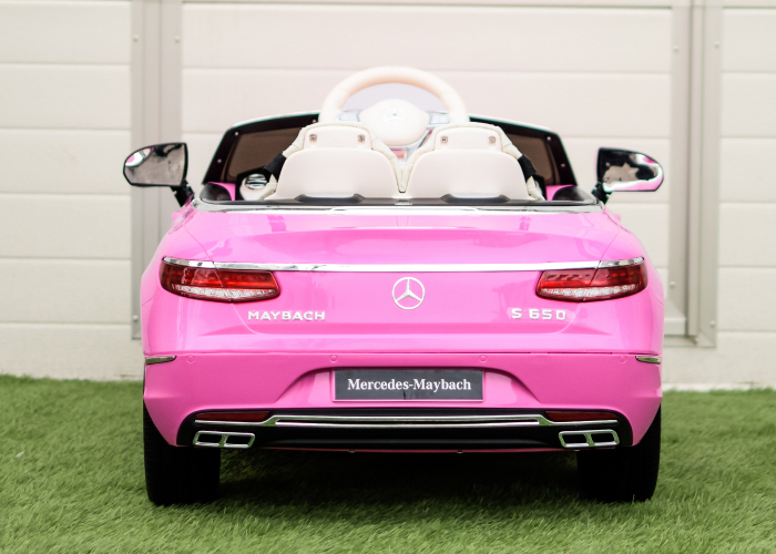 Licensed ride-on car for children Mercedes S650 MAYBACH, 90W, 12V, premium, pink [7]