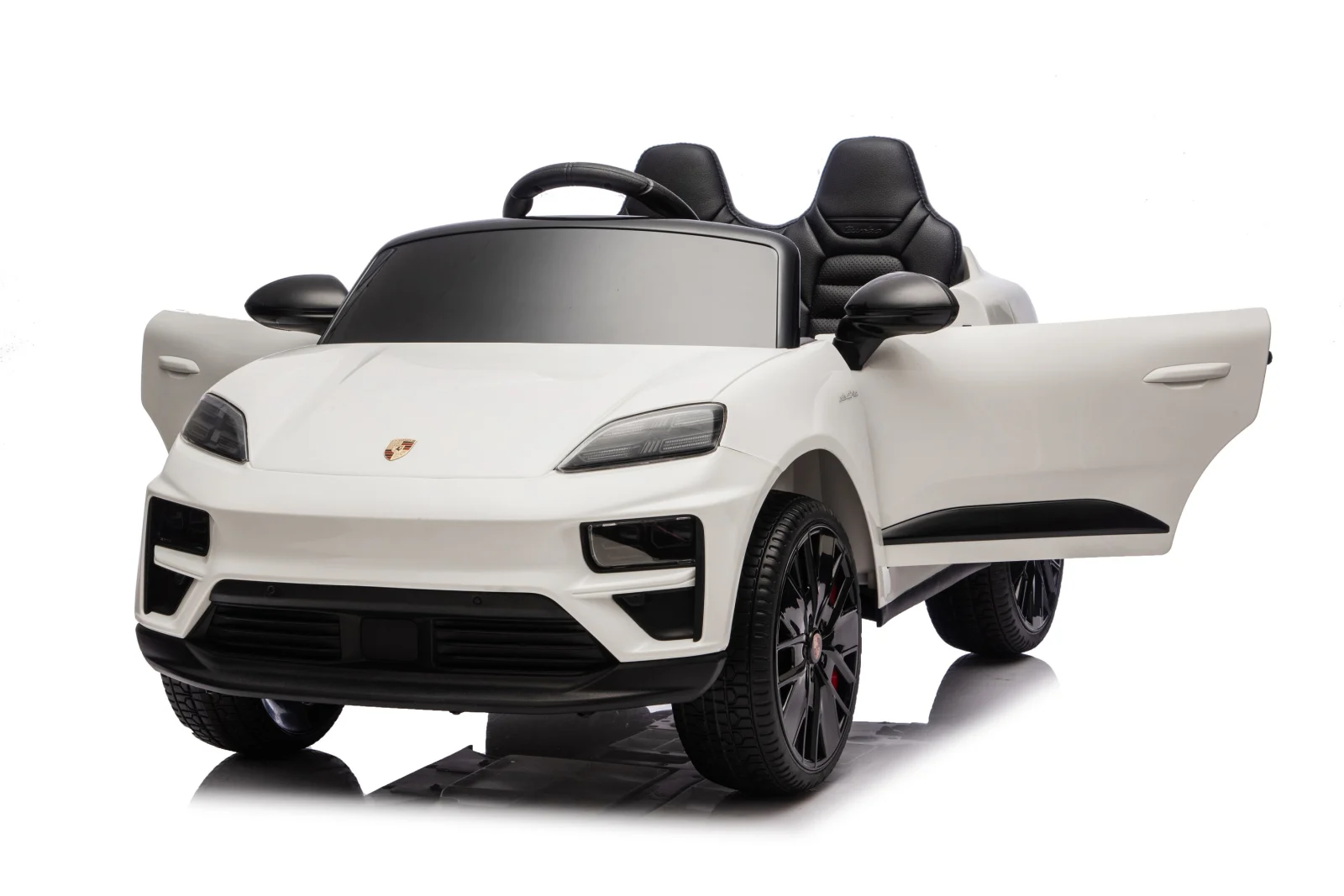 Porsche Macan Electric Ride-On Car for Children, 140W, 12V, EVA Wheels, Eco-Leather Seat, Premium Edition, white [9]