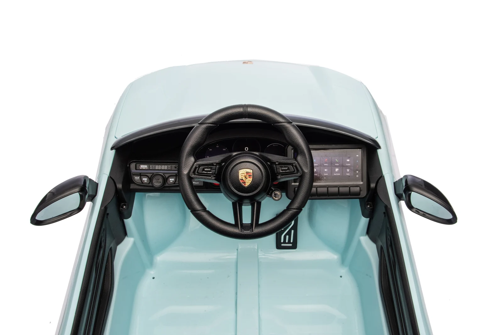 Porsche Macan Electric Ride-On Car for Children, 140W, 12V, EVA Wheels, Eco-Leather Seat, Premium Edition, Blue [15]