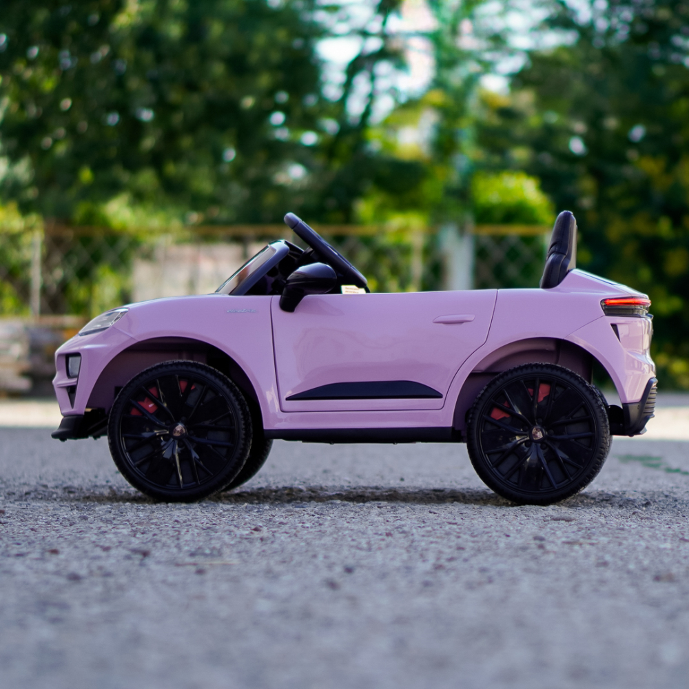 Porsche Macan Electric Ride-On Car for Children, 140W, 12V, EVA Wheels, Eco-Leather Seat, Premium Edition, light pink [9]