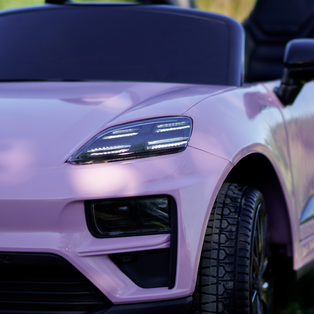 Porsche Macan Electric Ride-On Car for Children, 140W, 12V, EVA Wheels, Eco-Leather Seat, Premium Edition, light pink [18]