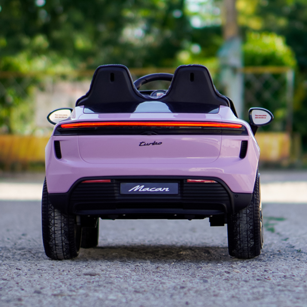 Porsche Macan Electric Ride-On Car for Children, 140W, 12V, EVA Wheels, Eco-Leather Seat, Premium Edition, light pink [7]