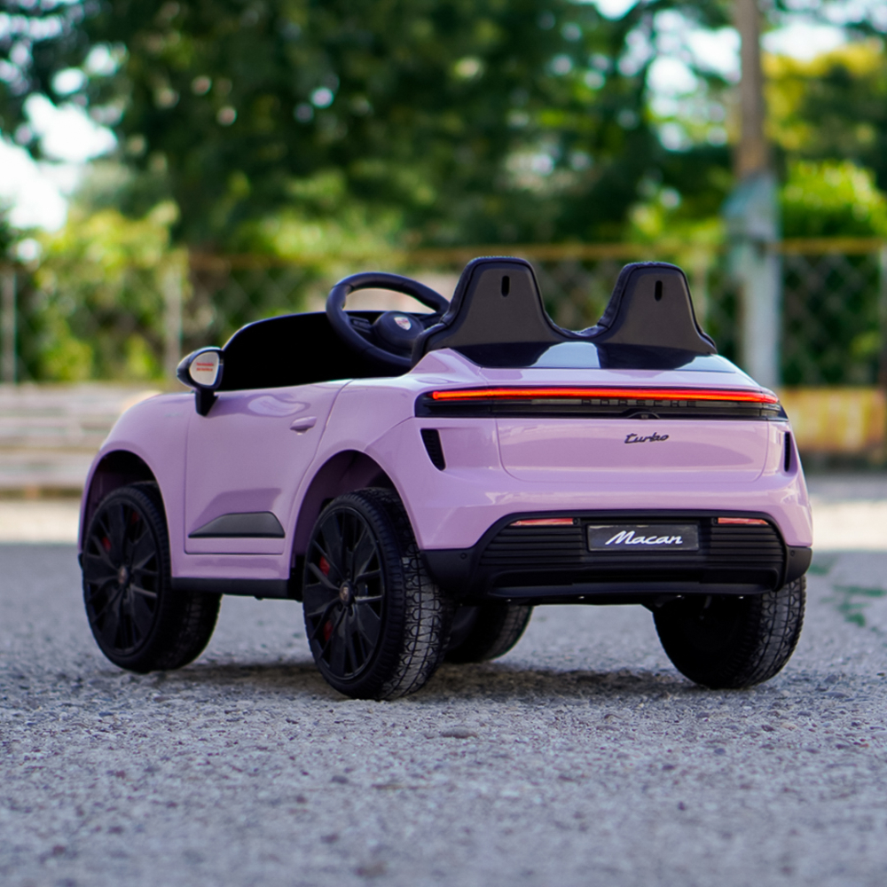 Porsche Macan Electric Ride-On Car for Children, 140W, 12V, EVA Wheels, Eco-Leather Seat, Premium Edition, light pink [8]