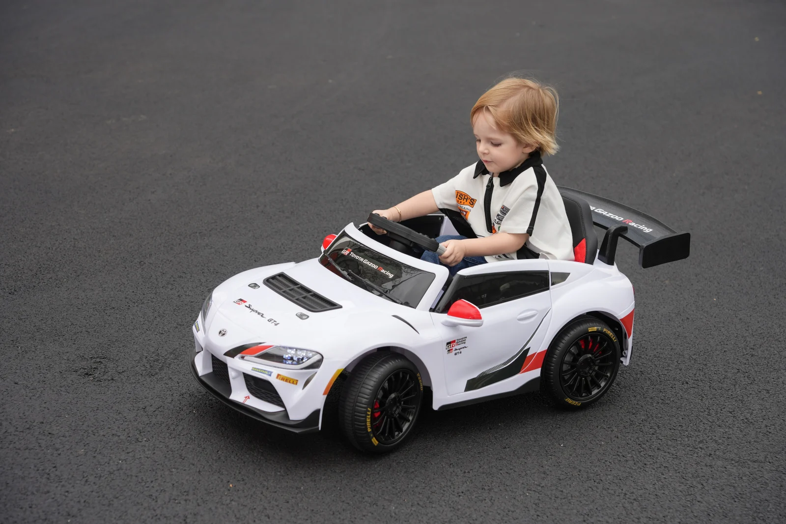 Toyota Supra GR Electric Ride-On Car for Kids, 12V 90W, White [4]