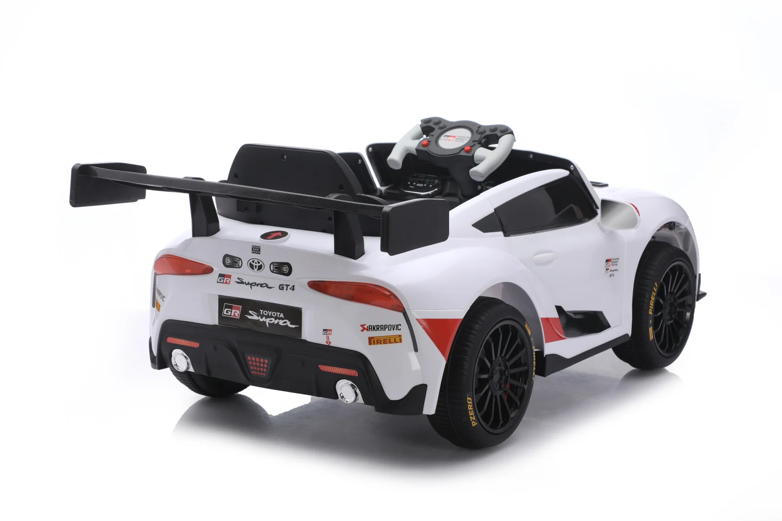Toyota Supra GR Electric Ride-On Car for Kids, 12V 90W, White [9]