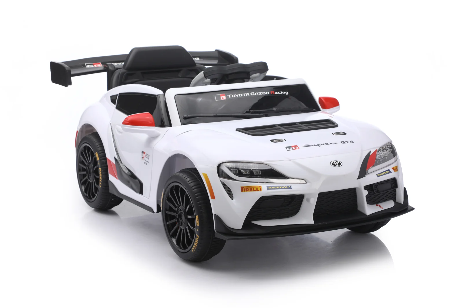 Toyota Supra GR Electric Ride-On Car for Kids, 12V 90W, White [3]
