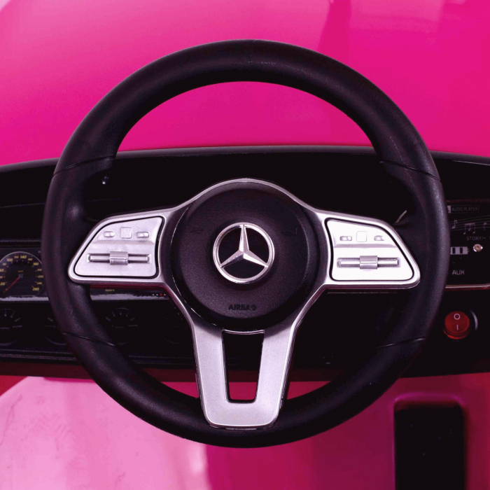Children's licensed ride on car Mercedes CLS350, 50W, 12V, PREMIUM, pink [4]