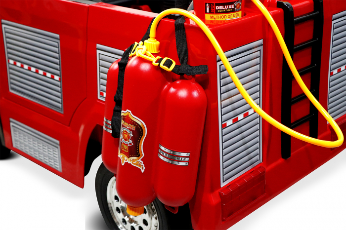 Electric Ride-On fire truck for children between 3-6 years, 90W, 12V, premium equiped, red [10]