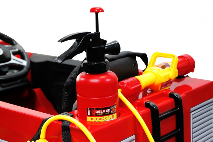 Electric Ride-On fire truck for children between 3-6 years, 90W, 12V, premium equiped, red [11]