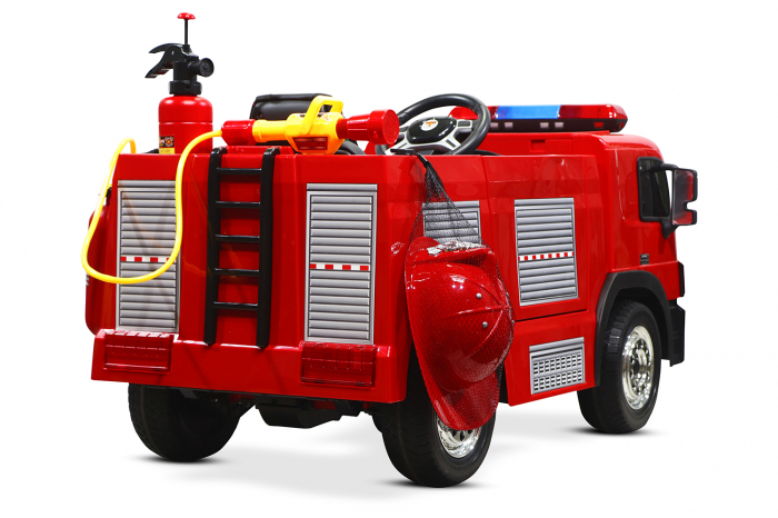 Electric Ride-On fire truck for children between 3-6 years, 90W, 12V, premium equiped, red [5]