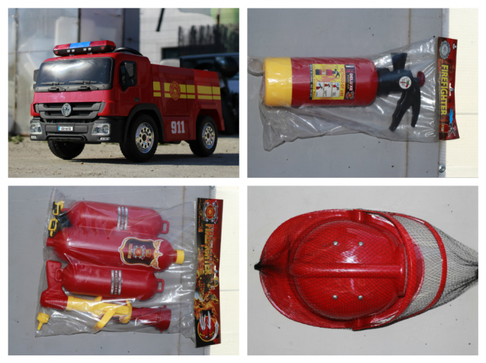 Electric ride on fire truck, for children 3-6 years, standard equipment, red [7]