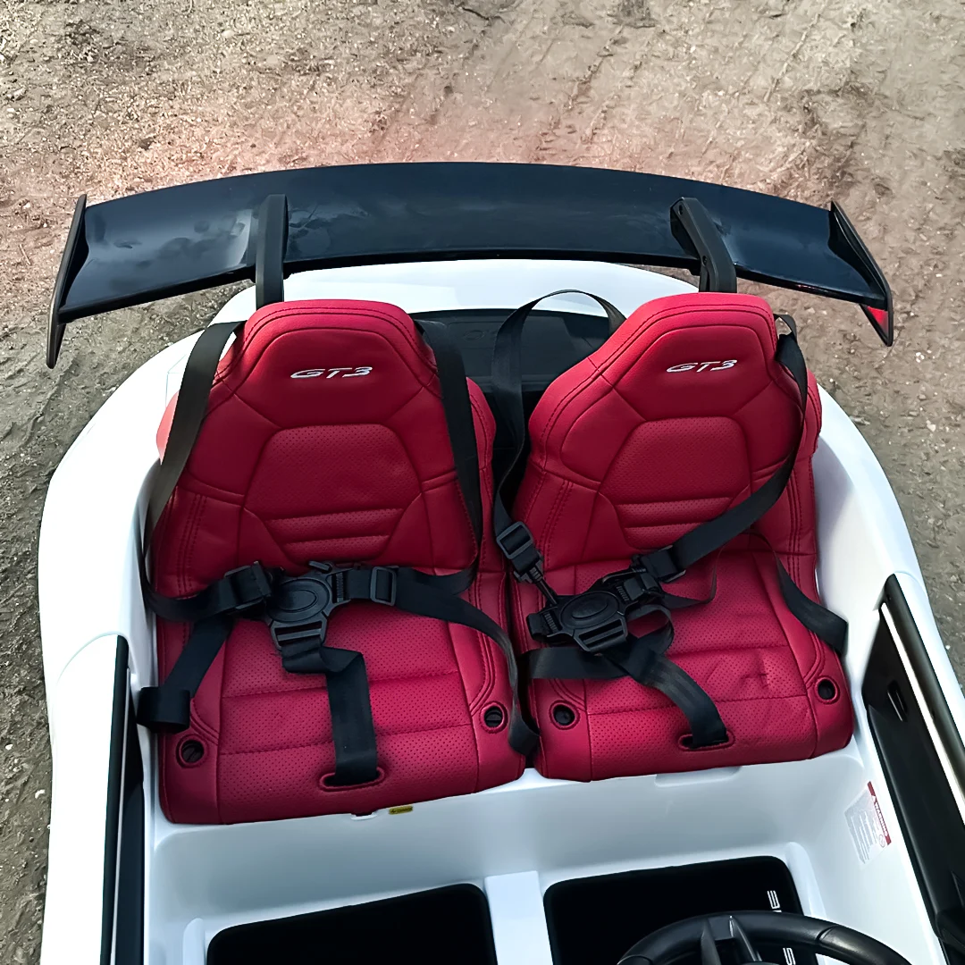 Electric Kids Car Porsche 911 GT3 Premium 320W 24V 14Ah, 2-Seater, White [8]