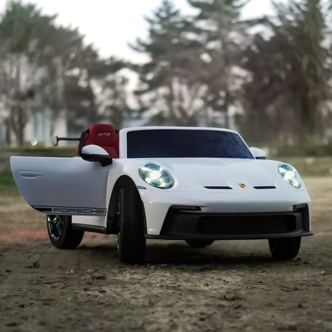 Electric Kids Car Porsche 911 GT3 Premium 320W 24V 14Ah, 2-Seater, White [5]