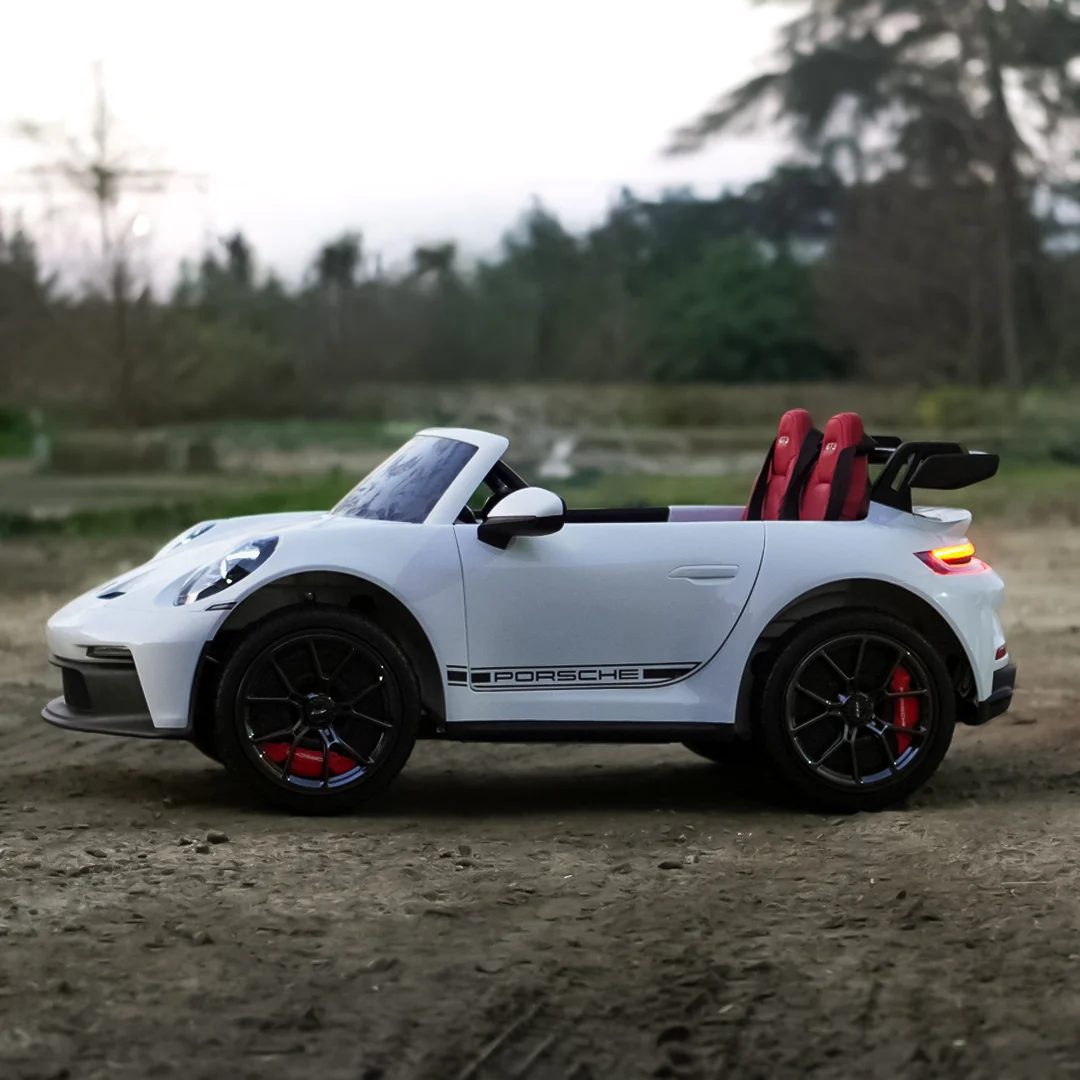 Electric Kids Car Porsche 911 GT3 Premium 320W 24V 14Ah, 2-Seater, White [4]