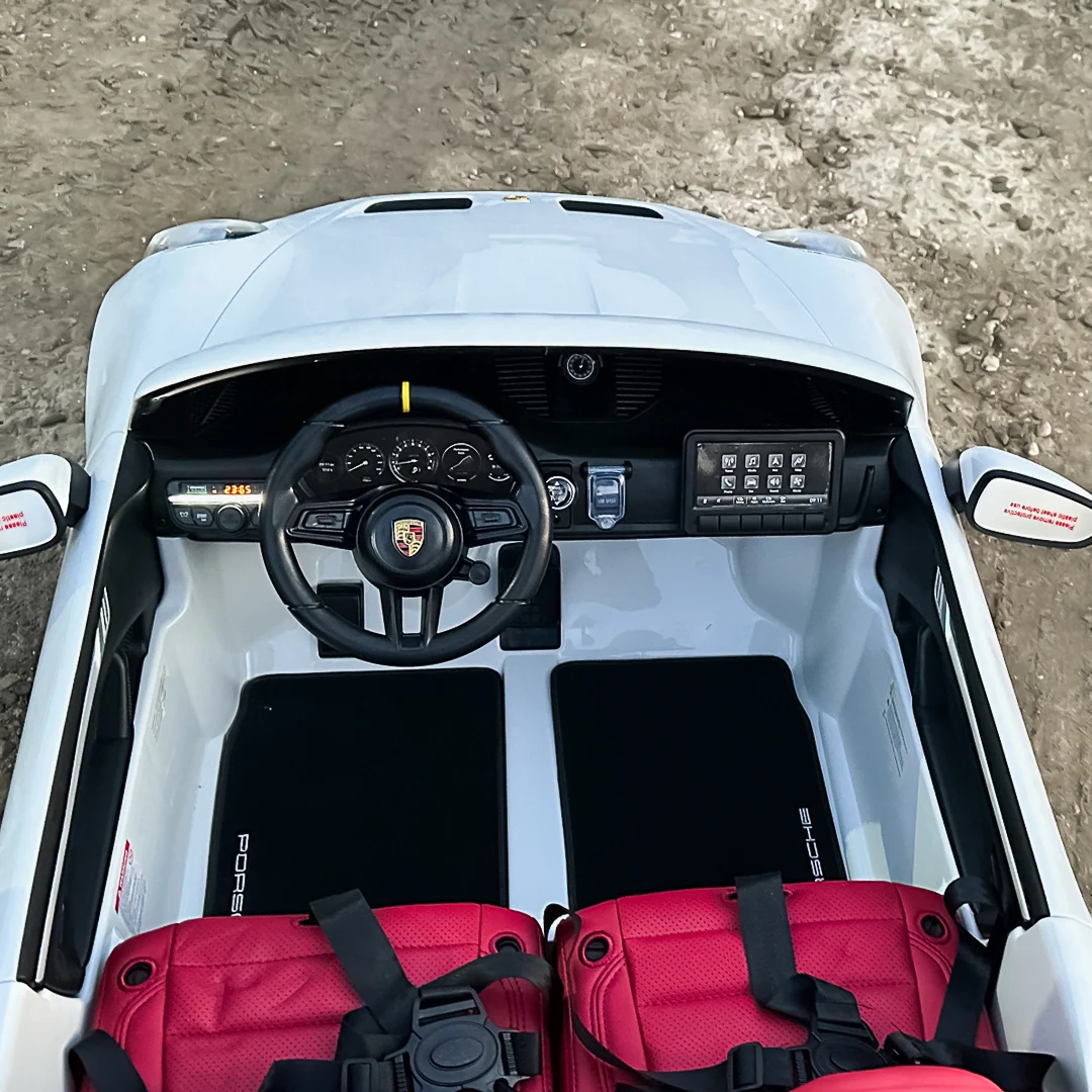 Electric Kids Car Porsche 911 GT3 Premium 320W 24V 14Ah, 2-Seater, White [6]