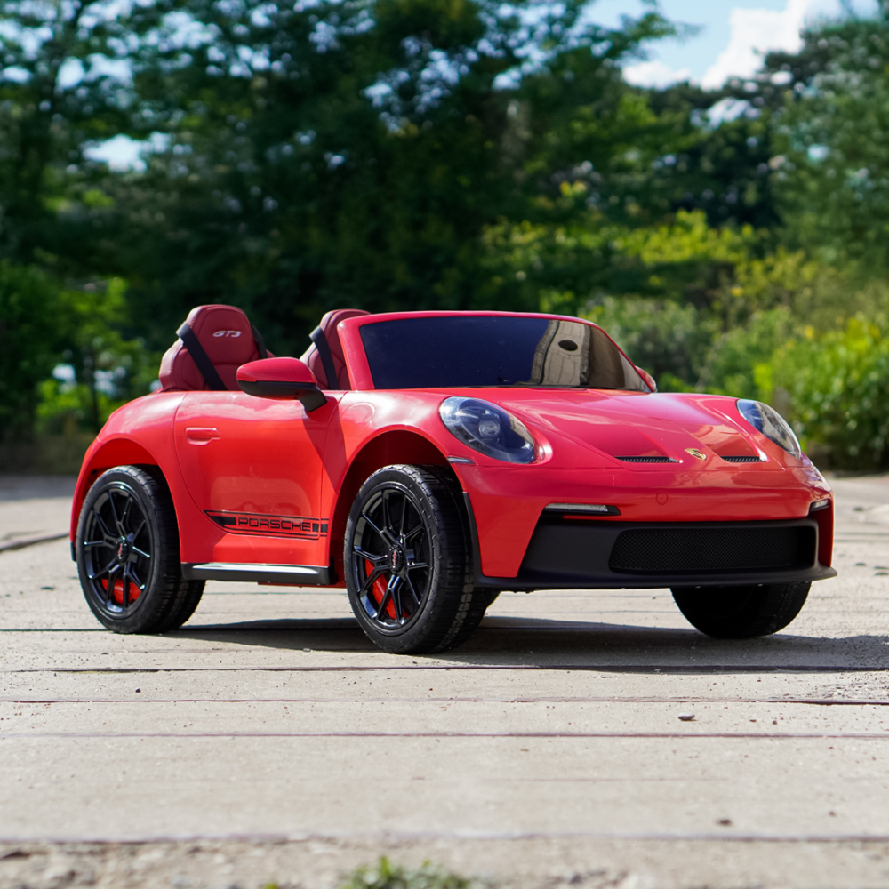 Masinuta electrica Porsche 911 GT3 320W 24V 14Ah premium, 2 locuri, rosie [6]