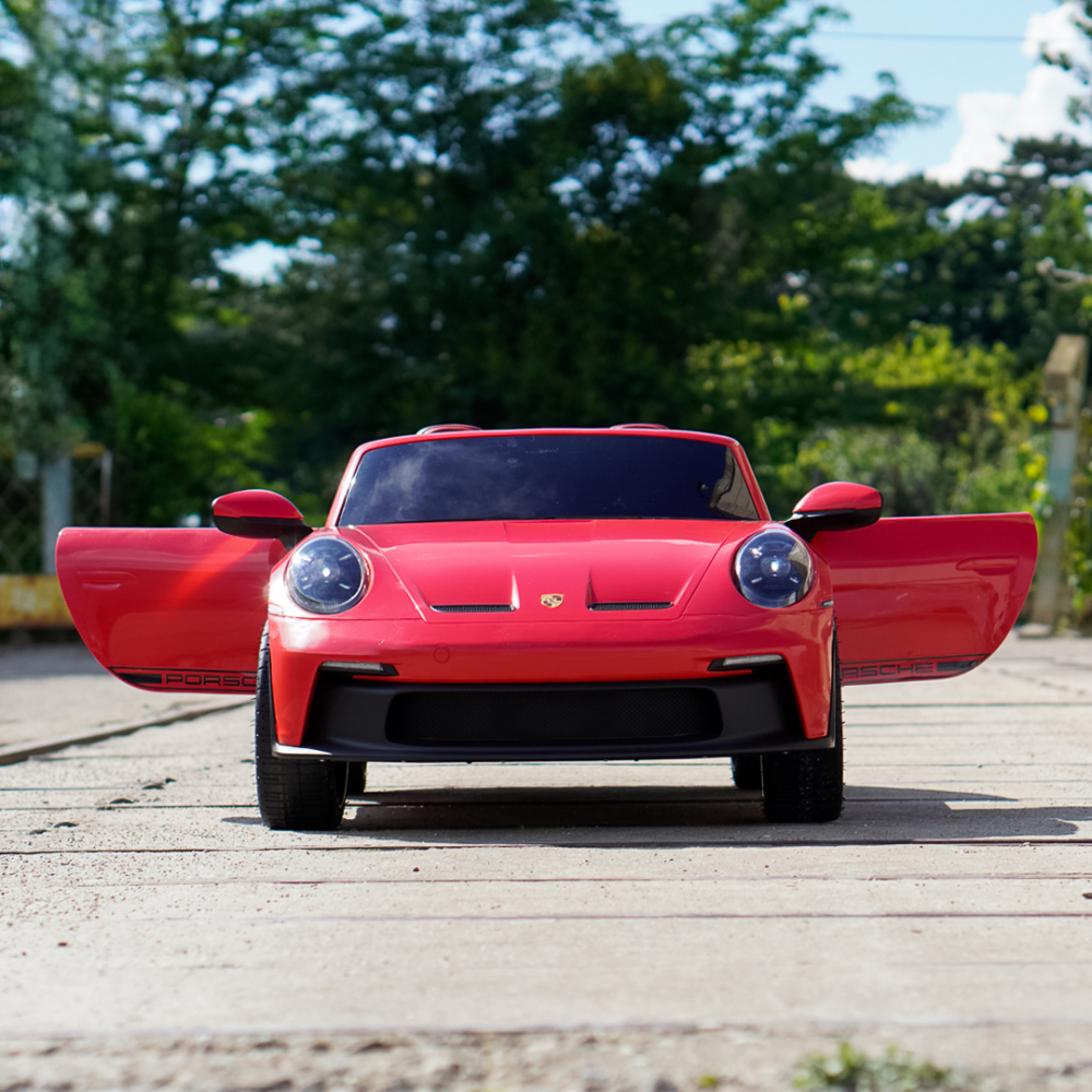 Masinuta electrica Porsche 911 GT3 320W 24V 14Ah premium, 2 locuri, rosie [5]