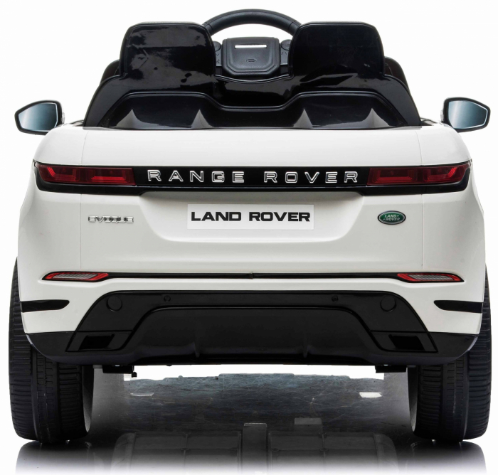 Masinuta electrica cu licenta Range Rover 4x4, 140W 12V, scaun tapitat, alb [16]