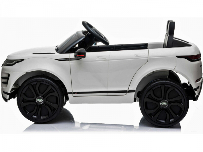 Masinuta electrica cu licenta Range Rover 4x4, 140W 12V, scaun tapitat, alb [15]