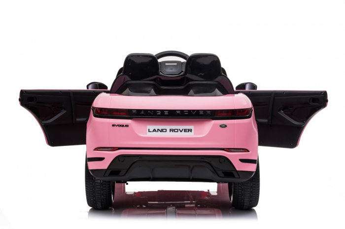 Licensed Ride-on electric car for kids Range Rover 4x4, 140W 12V, leather seat, pink [6]