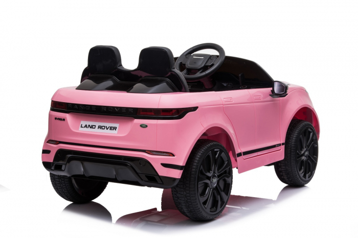 Licensed Ride-on electric car for kids Range Rover 4x4, 140W 12V, leather seat, pink [7]