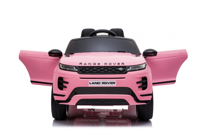 Licensed Ride-on electric car for kids Range Rover 4x4, 140W 12V, leather seat, pink [2]