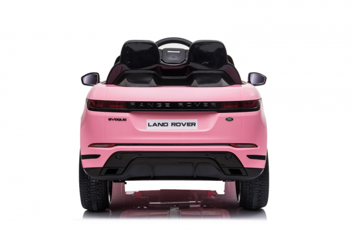 Licensed Ride-on electric car for kids Range Rover 4x4, 140W 12V, leather seat, pink [5]