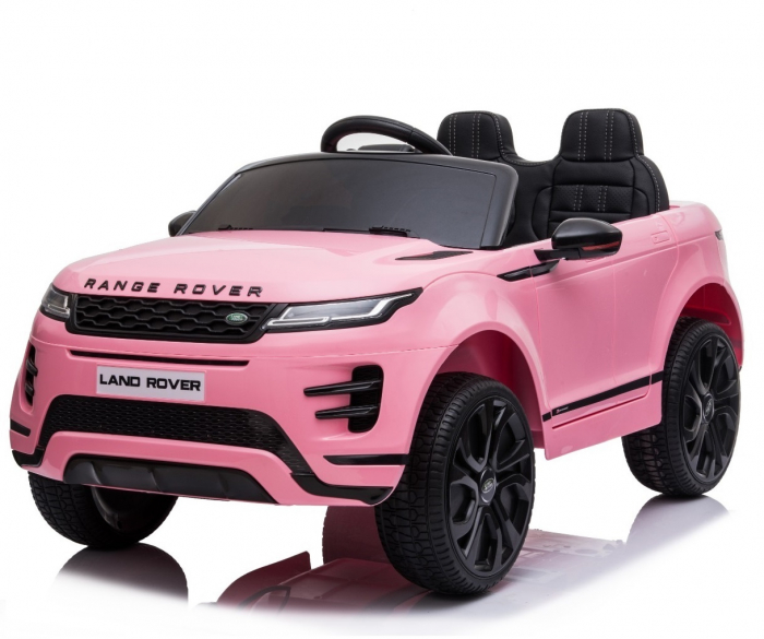 Licensed Ride-on electric car for kids Range Rover 4x4, 140W 12V, leather seat, pink [1]