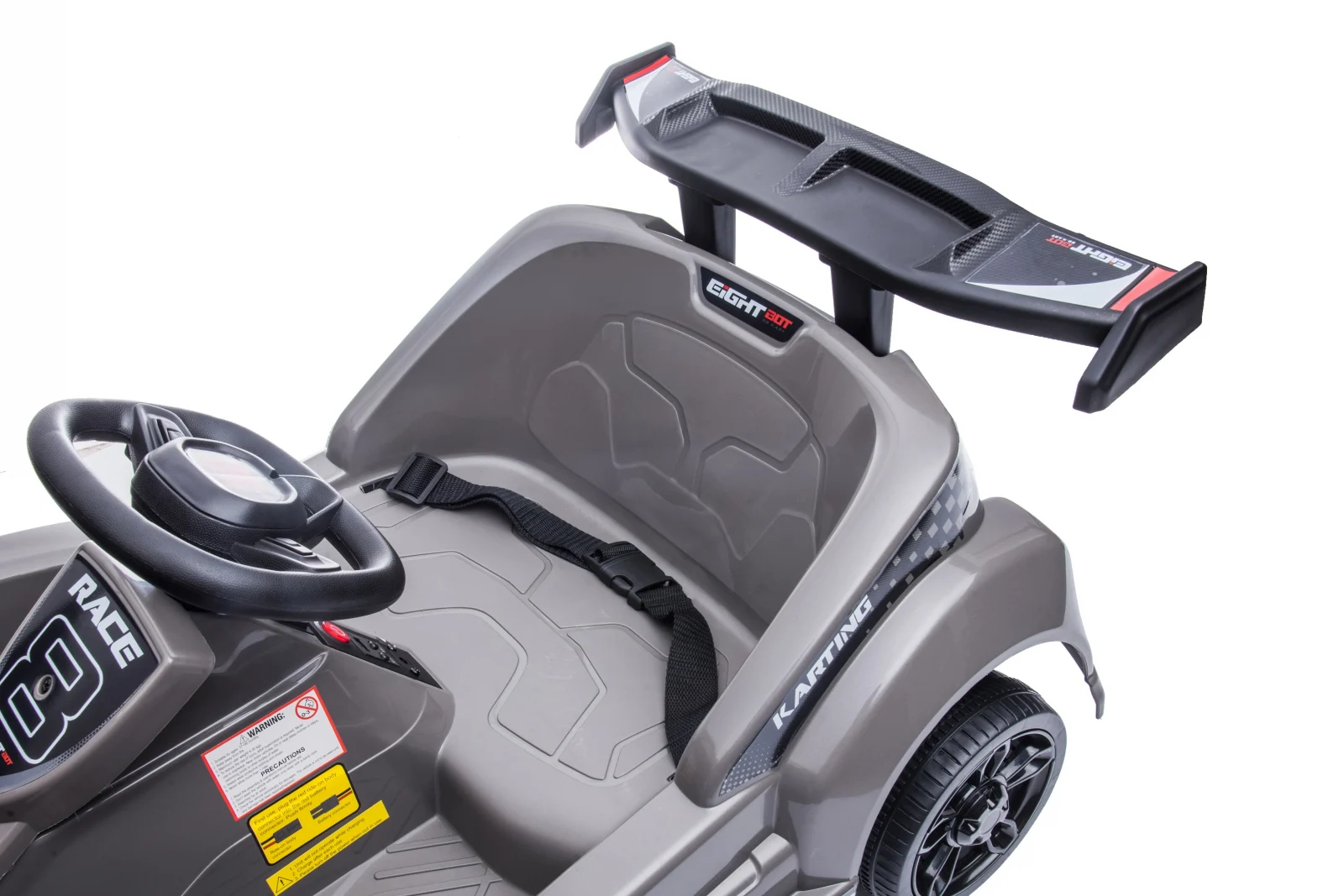 Ride on electric kart type car for children 2-5 years model Race8, 35W 6V, remote control, black [6]