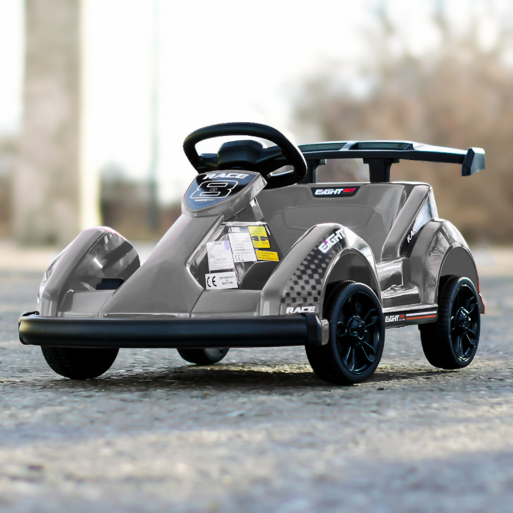 Ride on electric kart type car for children 2-5 years model Race8, 35W 6V, remote control, black [2]