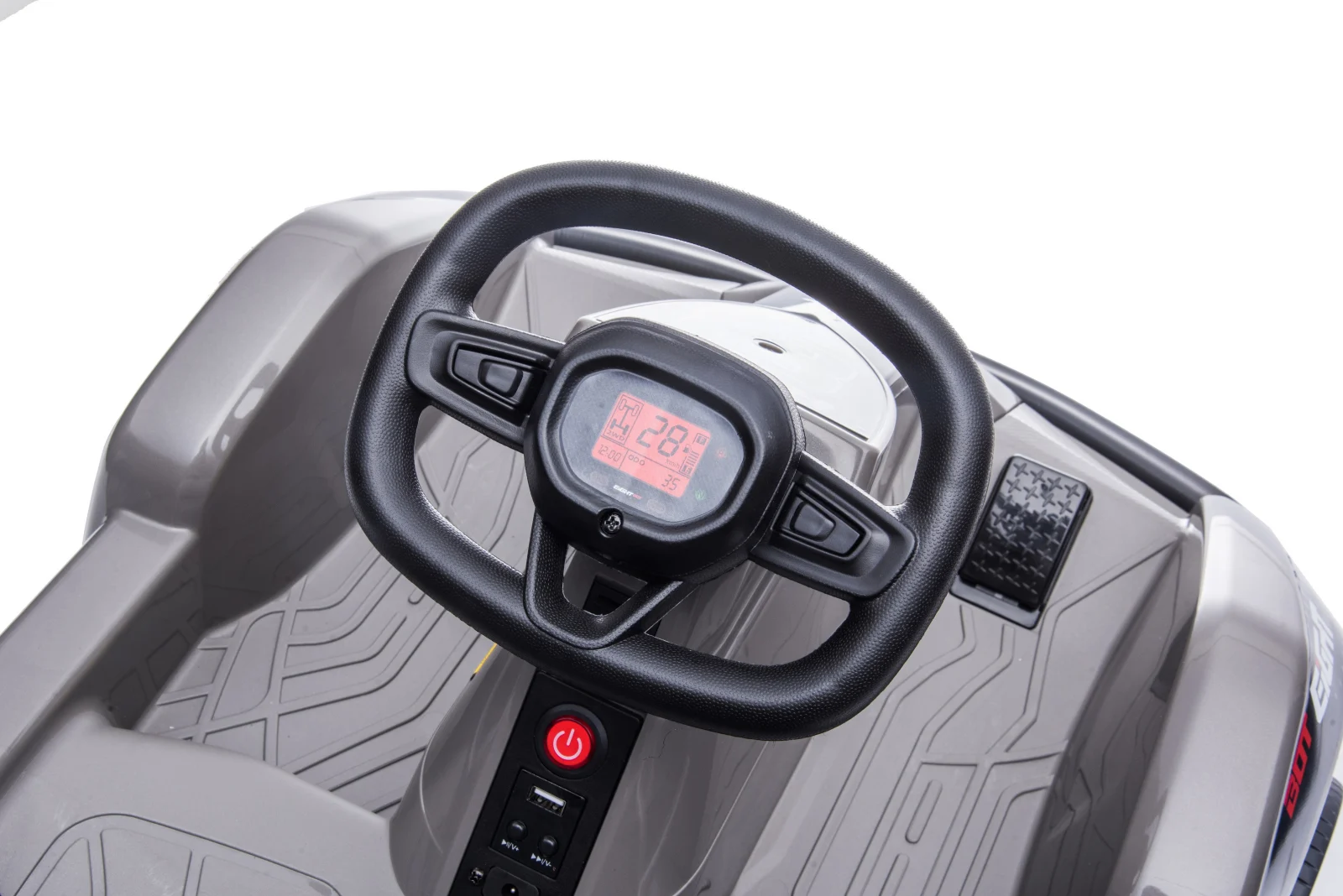 Ride on electric kart type car for children 2-5 years model Race8, 35W 6V, remote control, black [8]