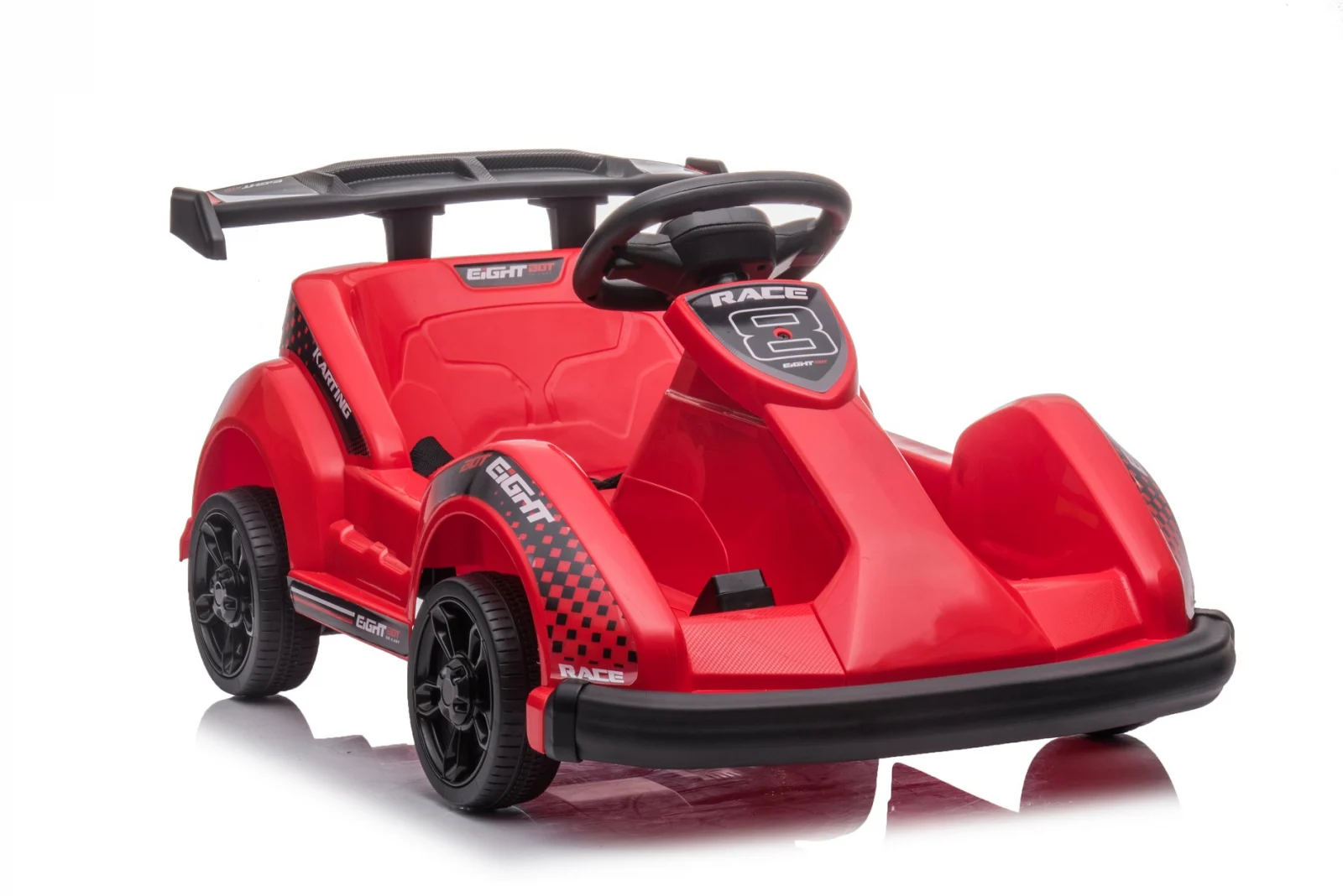 Ride on electric kart type car for children 2-5 years model Race8, 35W 6V, remote control, red [20]