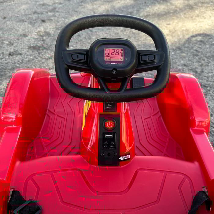 Ride on electric kart type car for children 2-5 years model Race8, 35W 6V, remote control, red [13]