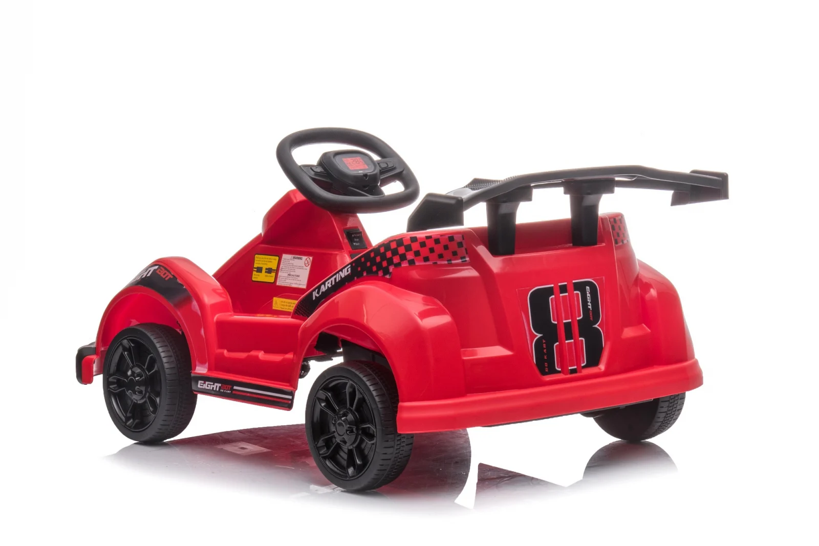 Ride on electric kart type car for children 2-5 years model Race8, 35W 6V, remote control, red [27]