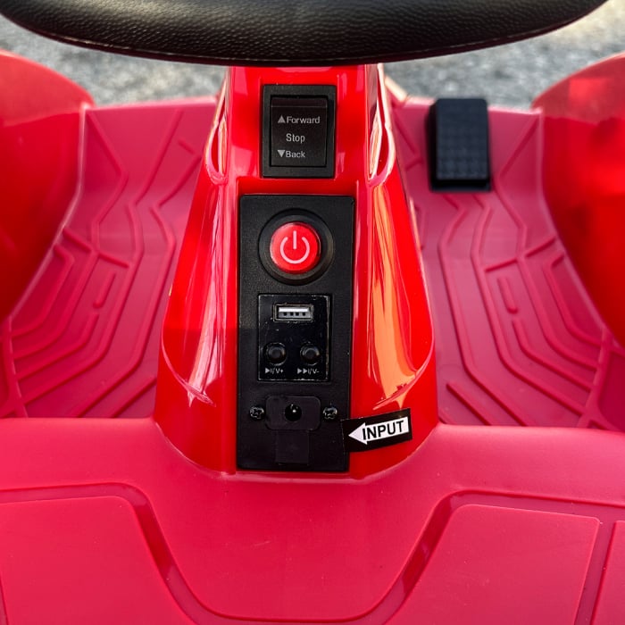 Ride on electric kart type car for children 2-5 years model Race8, 35W 6V, remote control, red [14]
