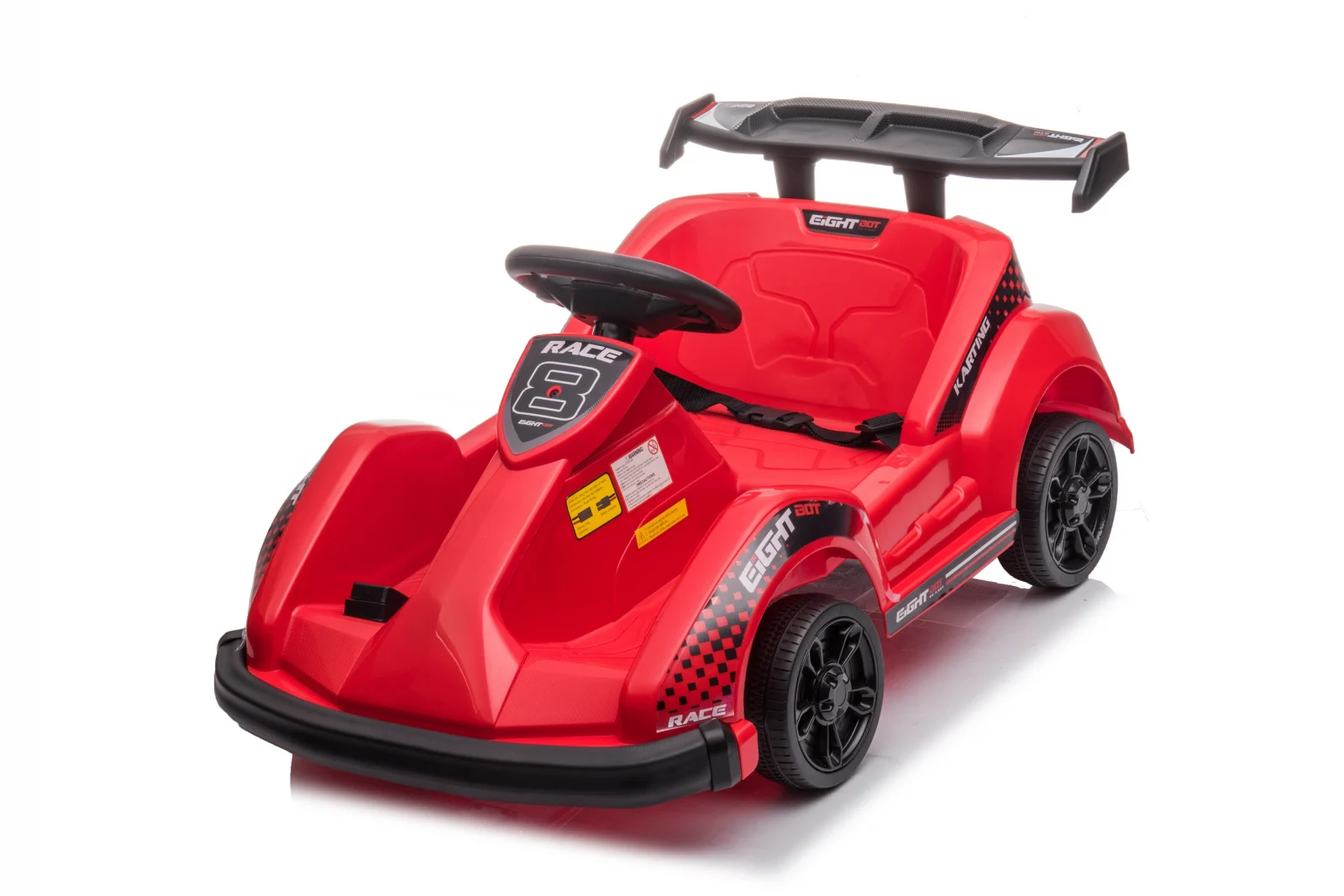 Ride on electric kart type car for children 2-5 years model Race8, 35W 6V, remote control, red [19]