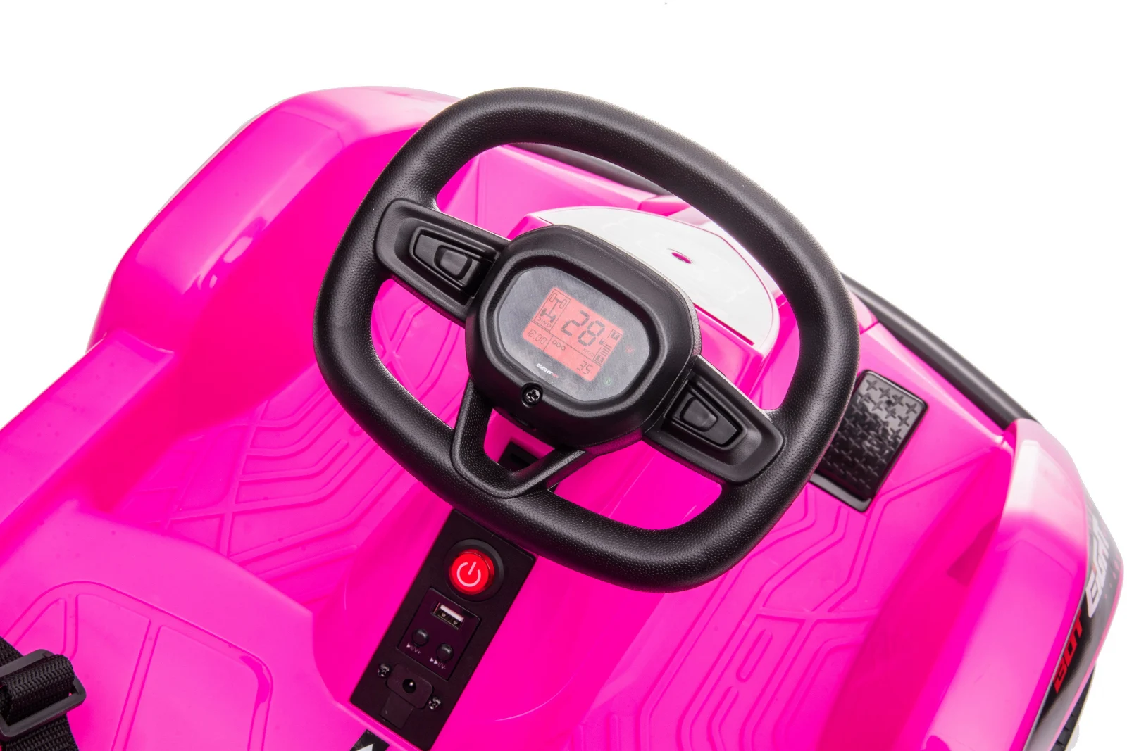 Ride on electric kart type car for children 2-5 years model Race8, 35W 6V, remote control, pink [11]
