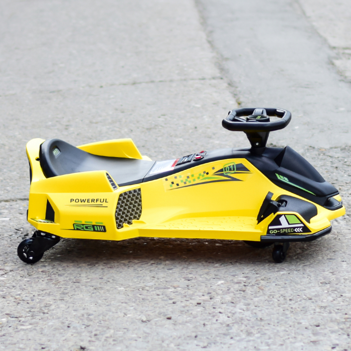 Ride-on Kart car for children 5-11 years, Rider Drift 360, 80W, 24V, yellow [9]