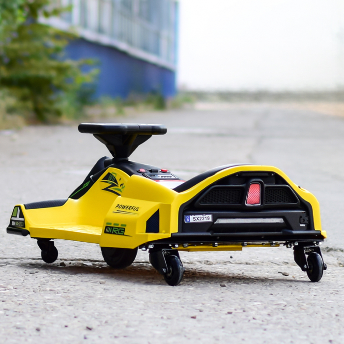 Ride-on Kart car for children 5-11 years, Rider Drift 360, 80W, 24V, yellow [7]