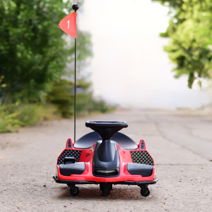 Masinuta electrica tip Kart pentru copii 5-11 ani, Rider Drift 360, 180W, 24V, rosie [3]