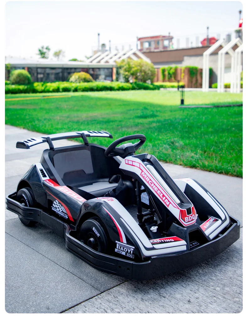 Electric ride-on car for children 3-11 years, Racing Kart, 90W, 12V-7Ah, remote control included, white [4]