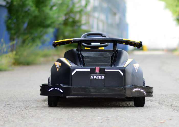Electric ride-on car for children 3-11 years, Racing Kart, 90W, 12V-7Ah, remote control included, yellow [6]