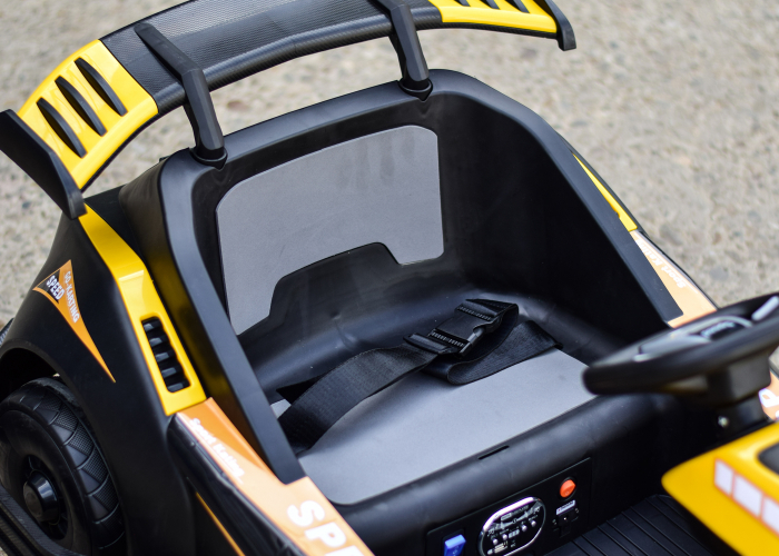 Electric ride-on car for children 3-11 years, Racing Kart, 90W, 12V-7Ah, remote control included, yellow [13]