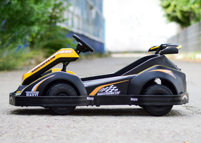 Electric ride-on car for children 3-11 years, Racing Kart, 90W, 12V-7Ah, remote control included, yellow [4]