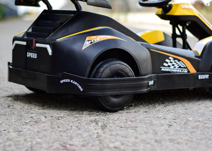 Electric ride-on car for children 3-11 years, Racing Kart, 90W, 12V-7Ah, remote control included, yellow [12]
