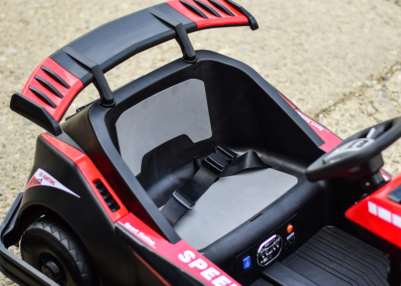 Electric ride-on car for children 3-11 years, Racing Kart, 90W, 12V-7Ah, remote control included, red [5]